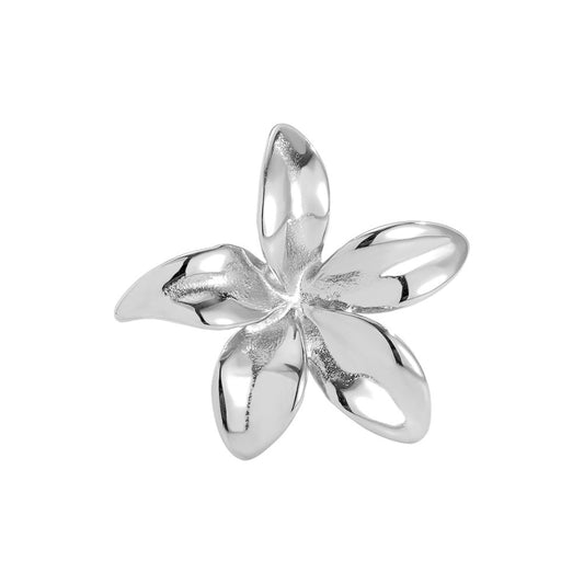 Blütenring aus Edelstahl – verstellbar (Gold & Silber)
