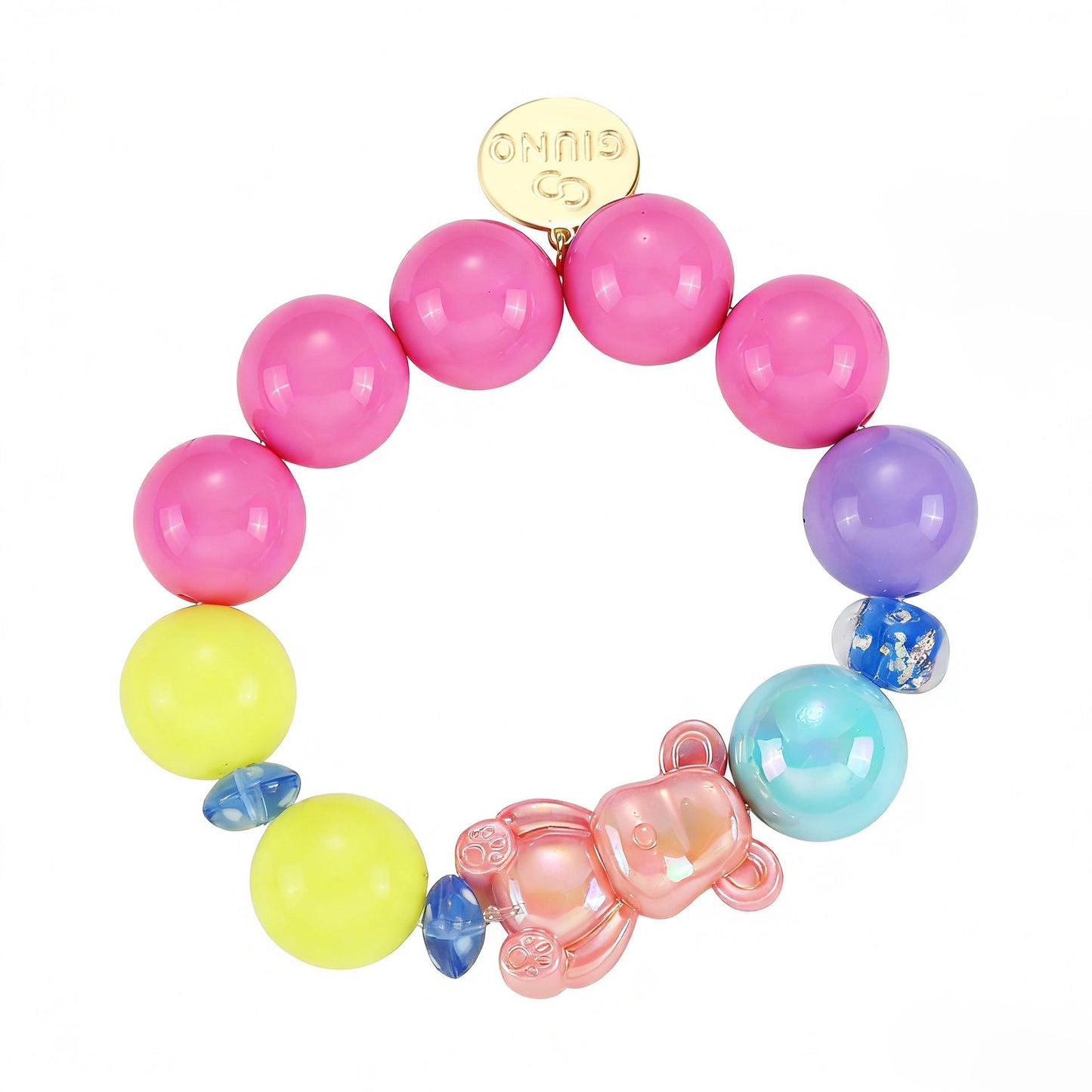 Armband Candy in Candy Bear und Lucky Duck – verspielte bunte Statement-Armbander voller Lebensfreude von Schenkt ein Herz