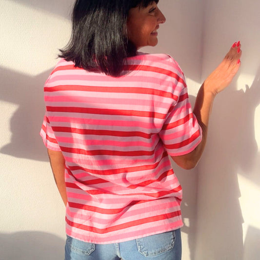 Streifen T-Shirt – Frottee Qualität