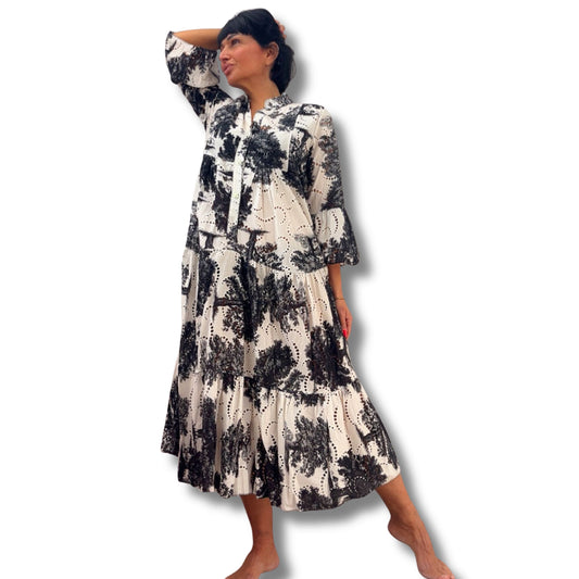 Elegantes Maxikleid aus 100 % Baumwolle – luftiger Sommerlook