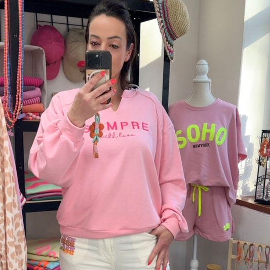 SEMPRE Sweatshirt – soft, lässig & modern 38 bis größe 44