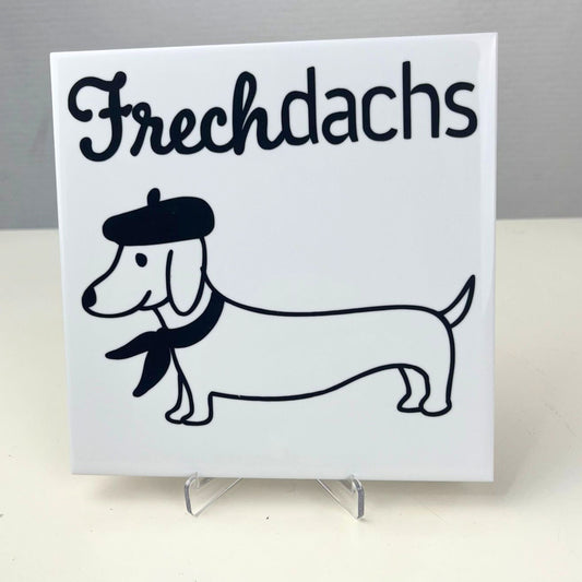 Handgemachte Dekofliese mit Spruch