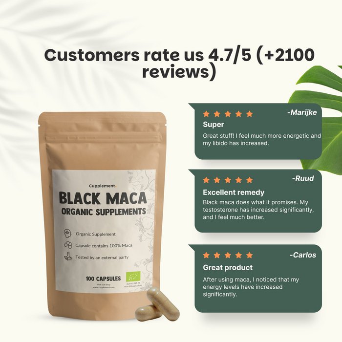 Schwarze Maca Kapseln – Natürliche Kraft für deinen Alltag