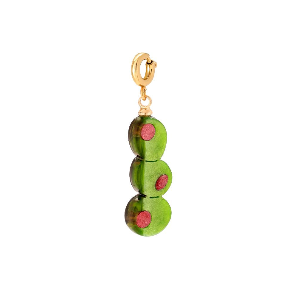 Bettel Gold Rund – runder vergoldeter Charm mit Muster