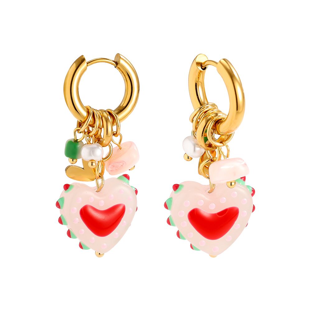 Sweet Love Ohrringe alle Varianten – Gold & Silber, 42x19mm, Schenkt ein Herz