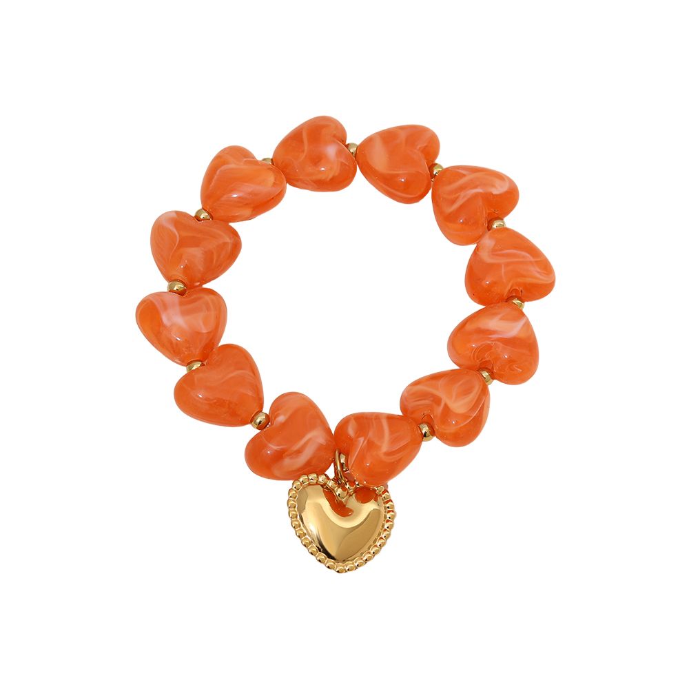Herzarmband Orange Lifestyle – leicht, angenehm & stilvoll für jeden Tag