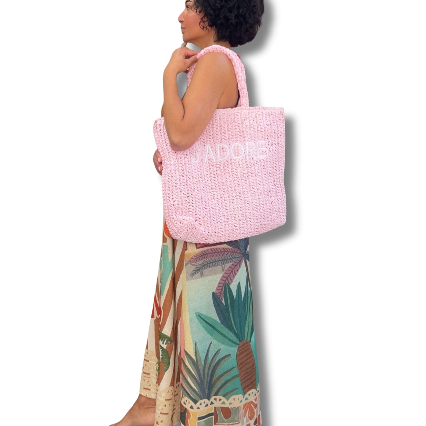 J’ADORE Shopper – Stylische Sommer-Tasche mit Reißverschluss