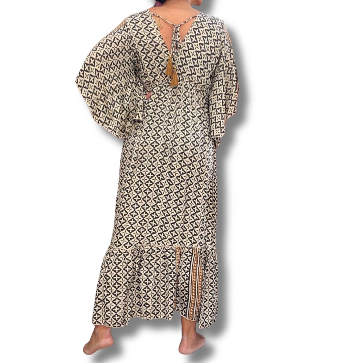 Boho Maxi Kleid „Desert Dream“ – Seidig & Elegant