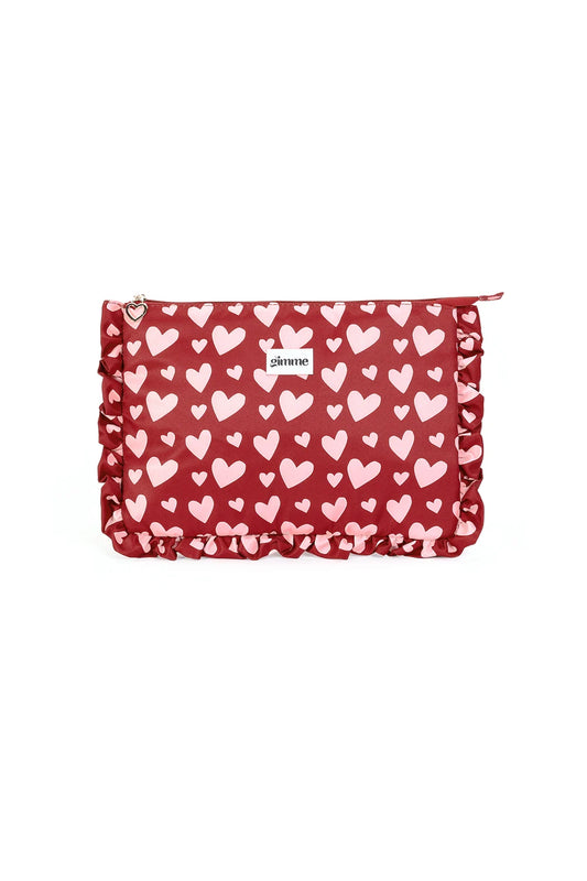 Laptop iPad Tasche mit Herz-Print süß & praktisch – Damen Arbeitstasche Schenkt ein Herz