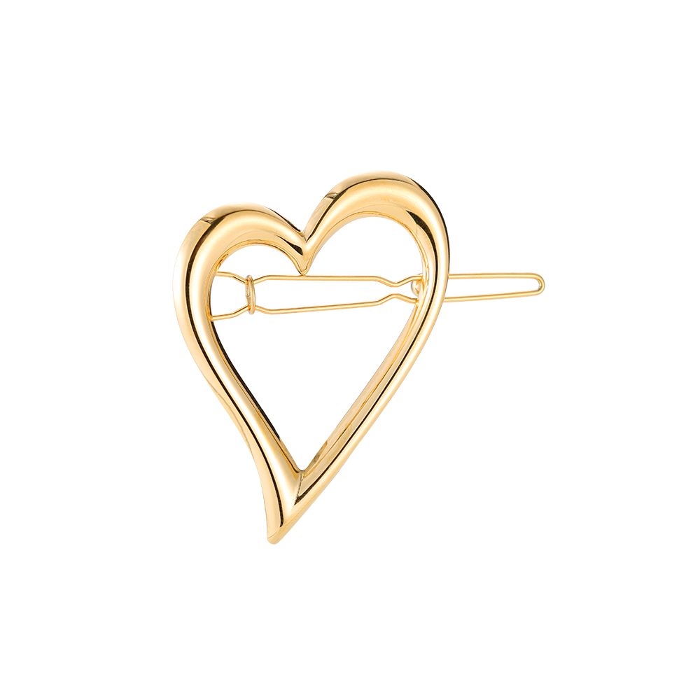 Herz Broche / Haarschmuck „Golden Love“