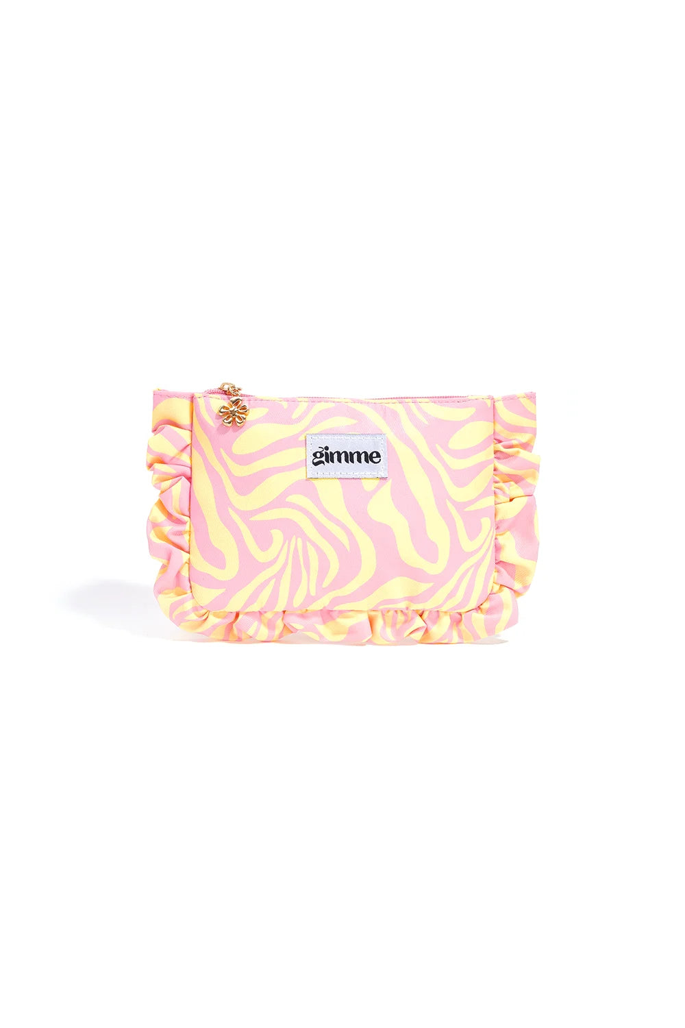 Kosmetiktasche mit Rüschen stylisch & praktisch – Damen Make-up Tasche Schenkt ein Herz