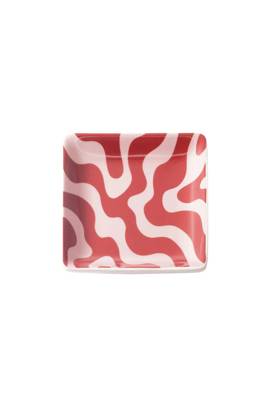 Keramik Schmuckschale mit buntem Print