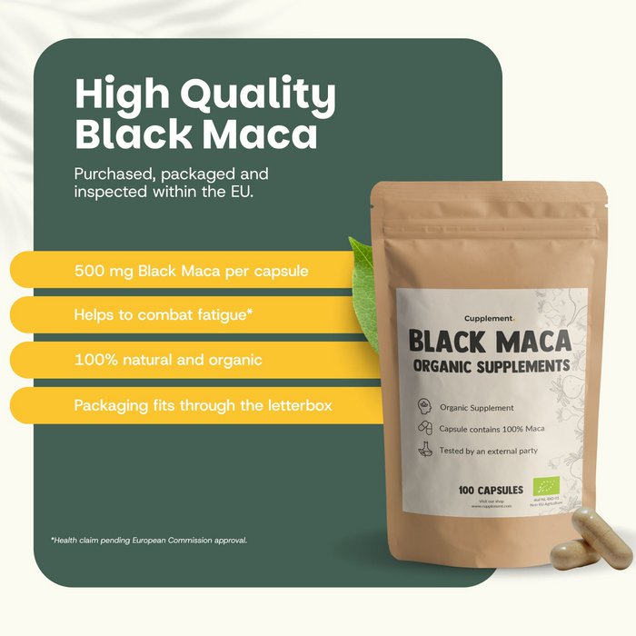 Schwarze Maca Kapseln – Natürliche Kraft für deinen Alltag