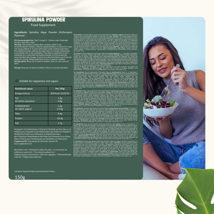 Bio Spirulina Pulver – 100 % natürlich & nährstoffreich