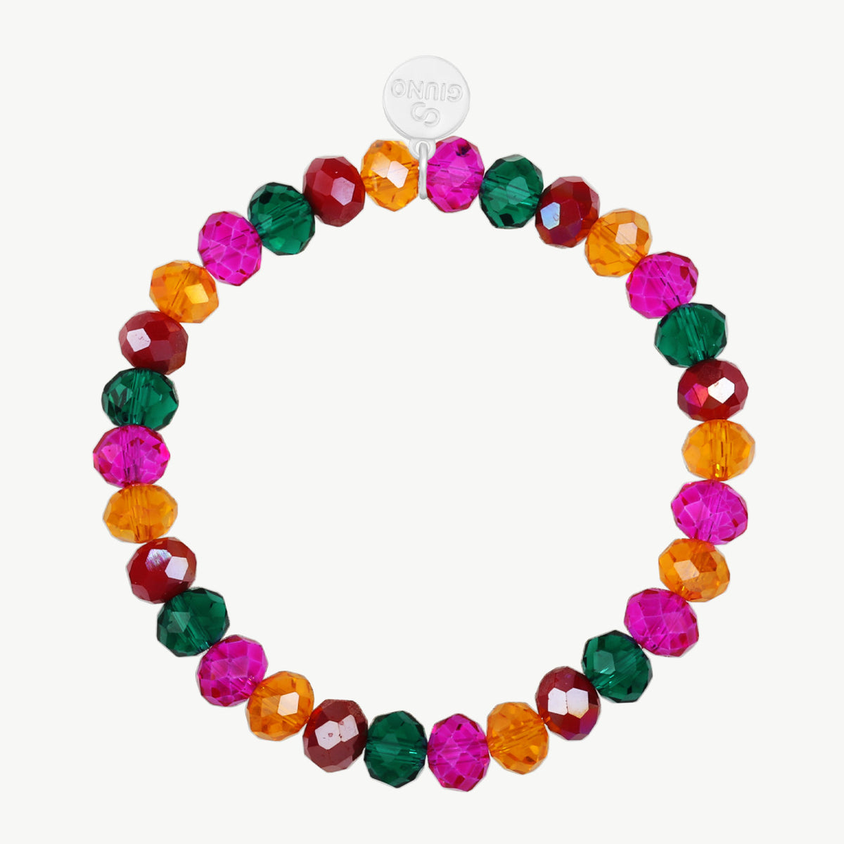 Kristallarmband in Winter-Bunt