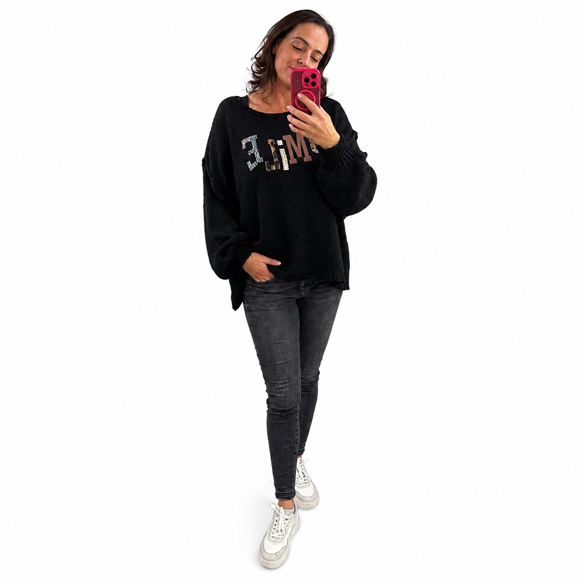 Oversize Strickpullover SMILE von Schenkt ein Herz