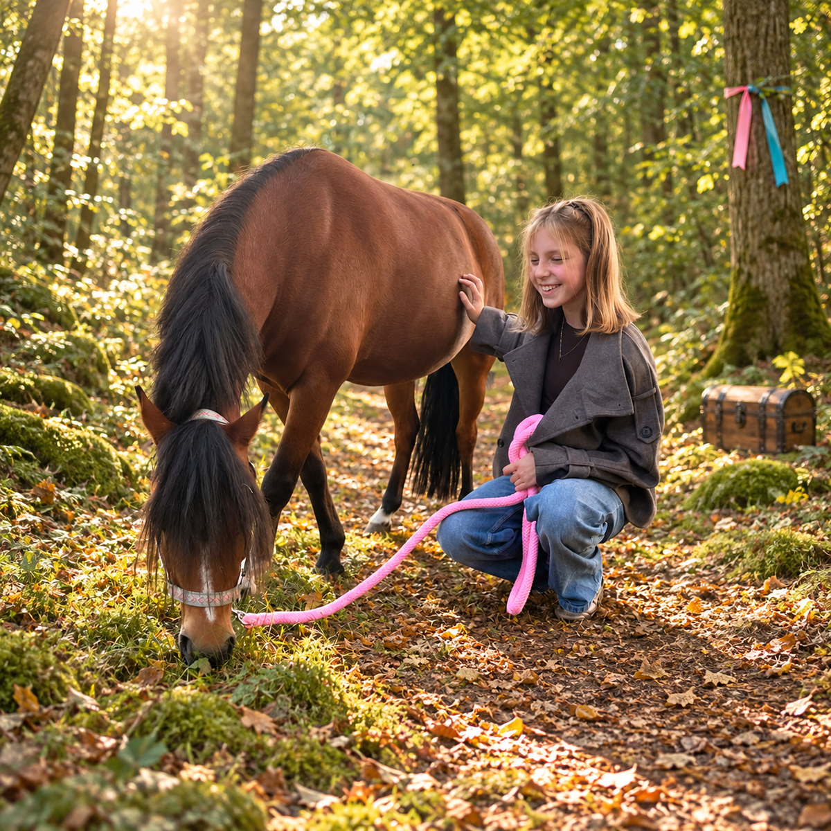 Pony-Kindergeburtstag mit Schatzsuche im Bentheimer Wald