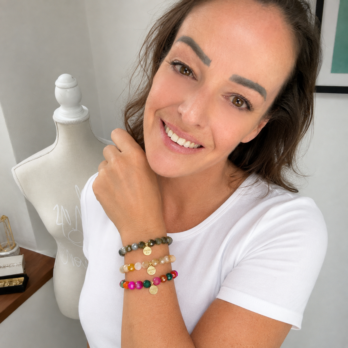 Funkelndes Kristallarmband, Detailansicht