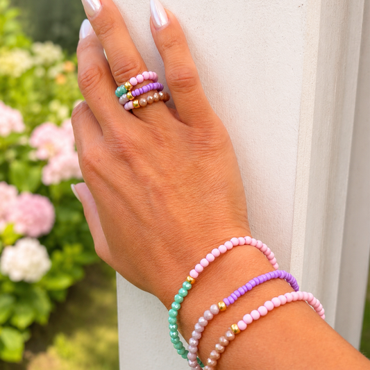Handgemachtes Armband & Ring Set – einzeln oder als Set erhältlich