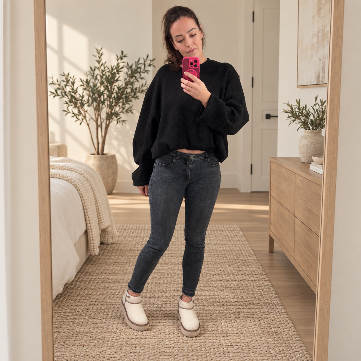 Oversized Pullover Damen - Rückenansicht