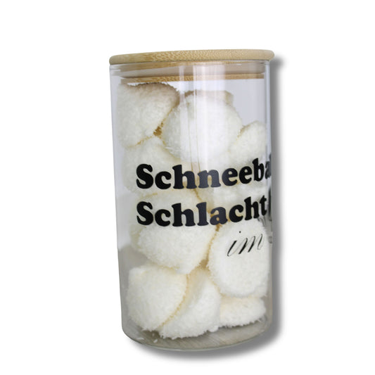 Schneeballschlacht im Glas – Winterspaß zum Verschenken