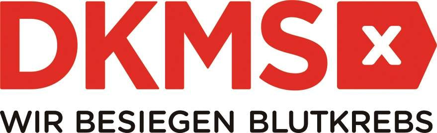 DKMS Logo – deutsche Knochenmarkspenderdatei, Partner von Schenkt ein Herz