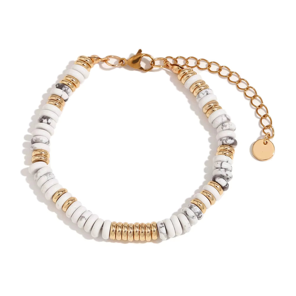 Handgefertigte Armbänder mit echten Natursteinen & Edelstahlverschluss