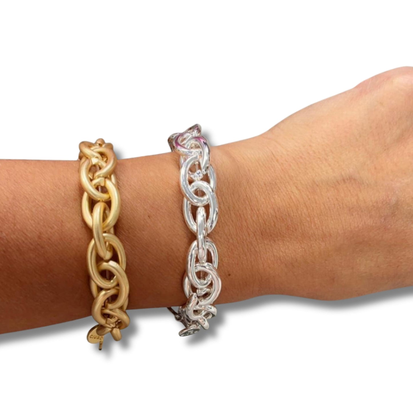 Chunky Chain Armband mit oder ohne Smiley – eleganter Statement-Look