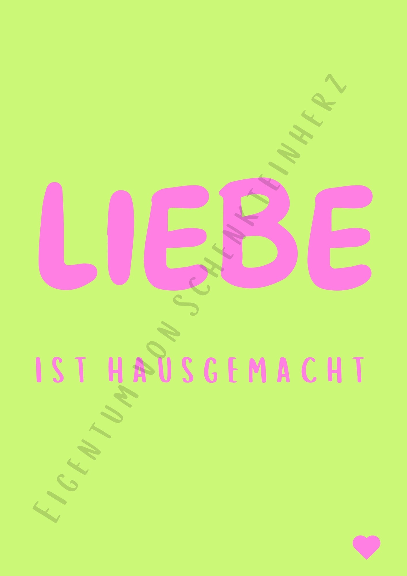 Hochwertiges Poster im Bilderrahmen – ein Stück Herz für dein Zuhause