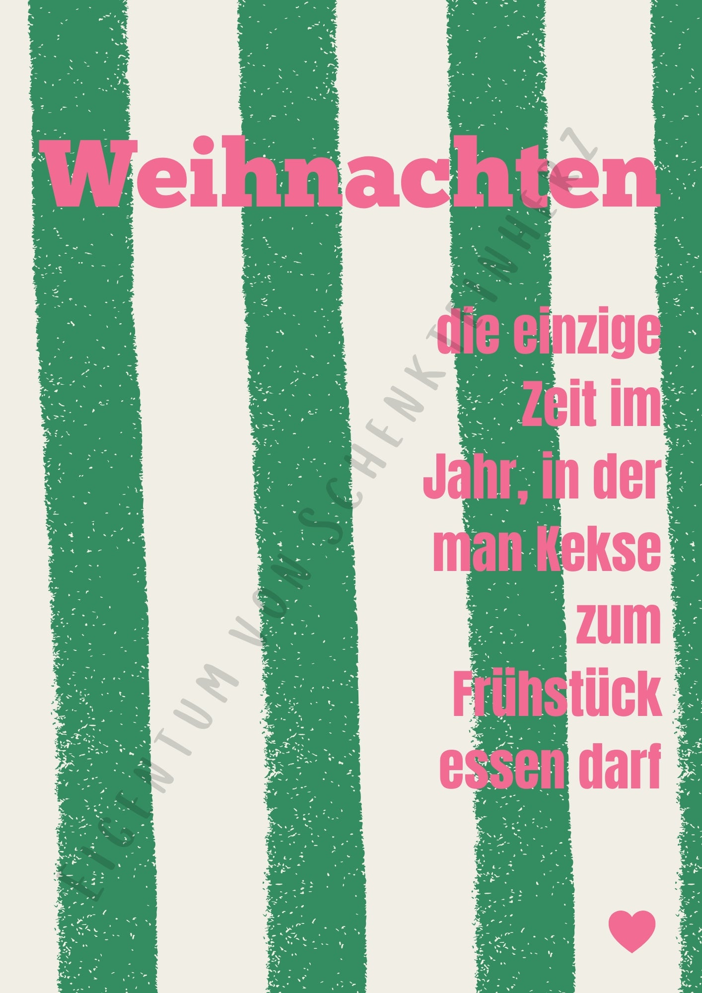 Hochwertiges Poster im Bilderrahmen – ein Stück Herz für dein Zuhause