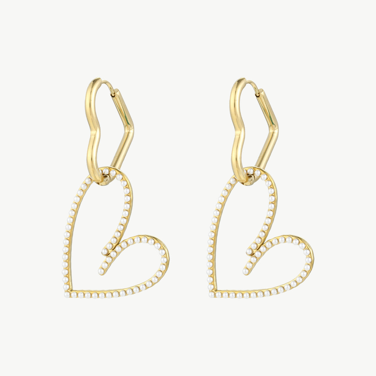 Herzpoesie“-Perlenohrringe