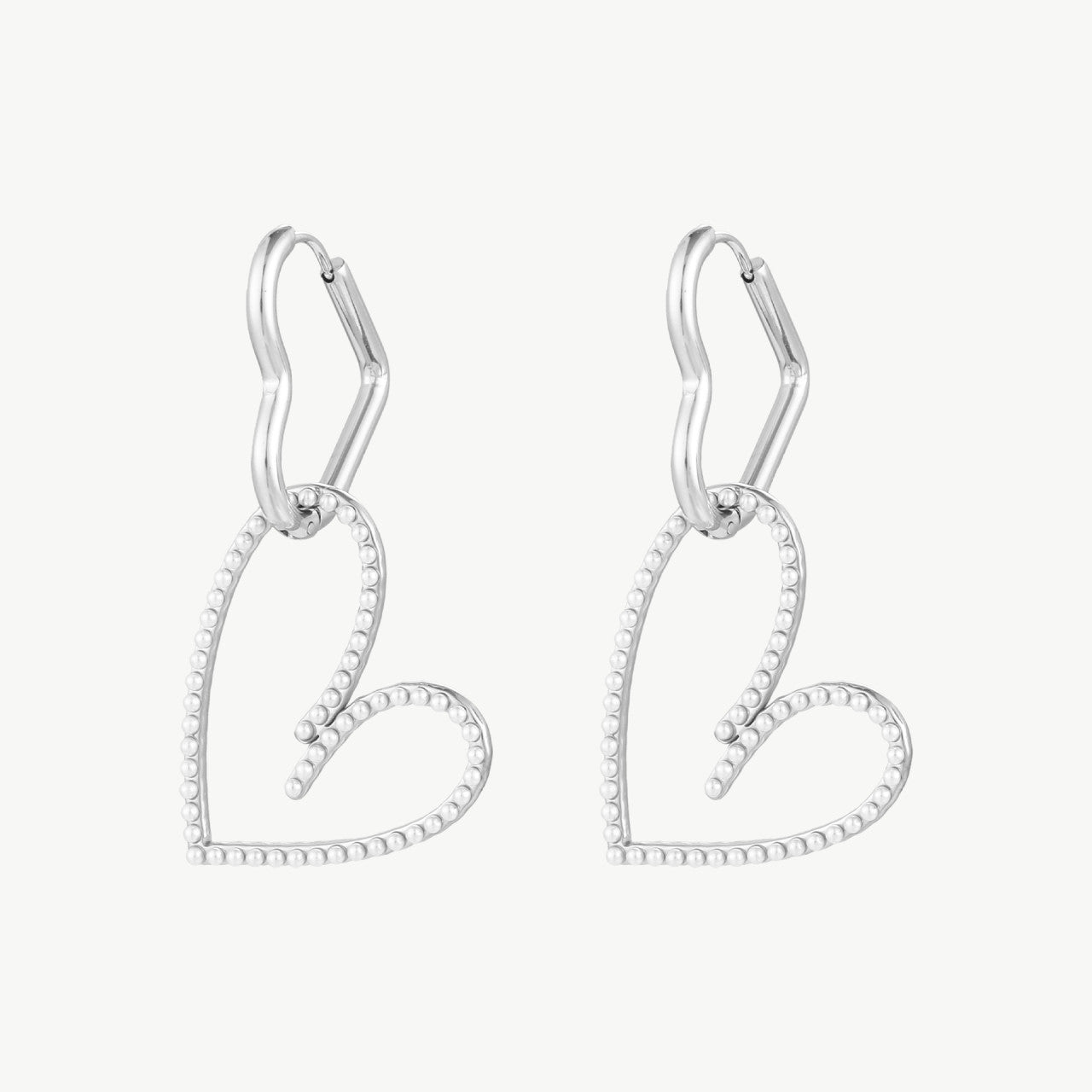 Herzpoesie“-Perlenohrringe