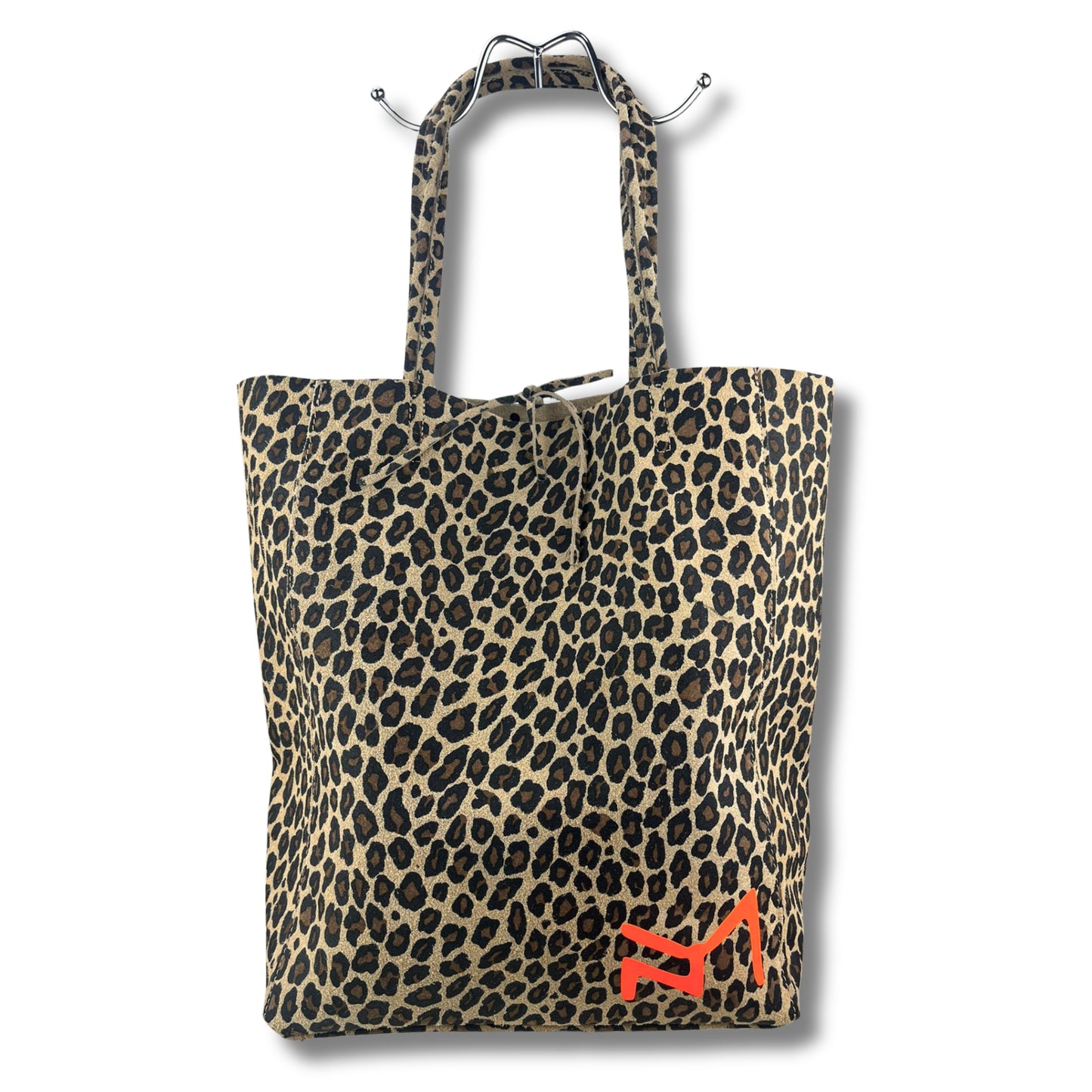 Wild. Stylish. Everyday Essential. Leopard Shopper – Neon Orange Edition