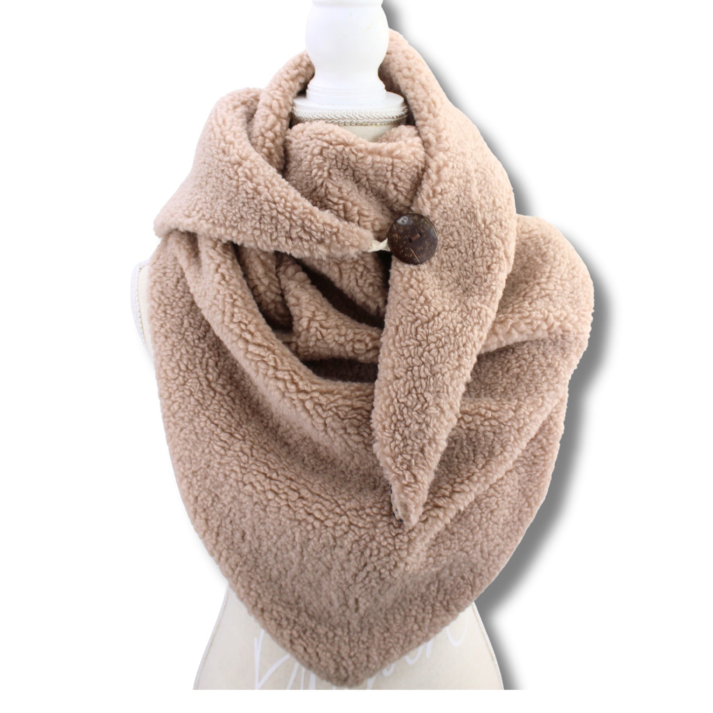 Kuscheliger Dreiecksschal – Leopard & Teddyfell