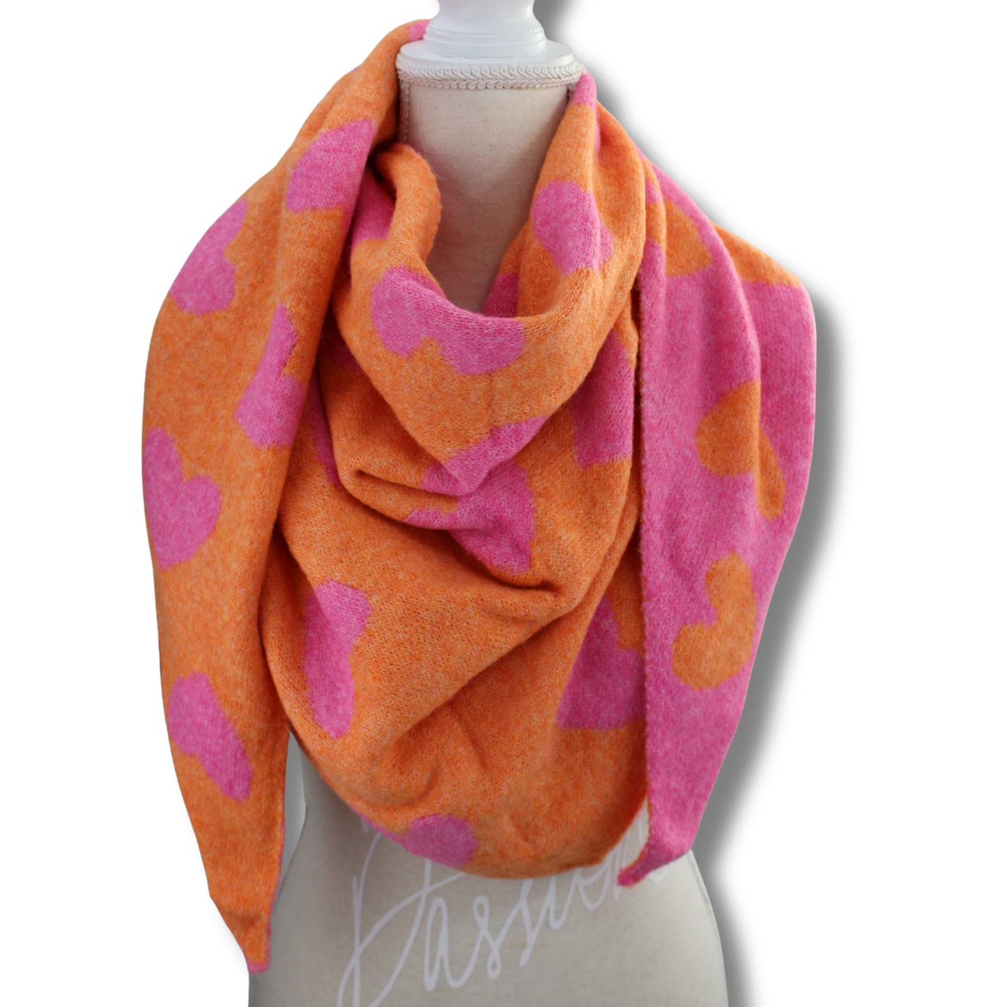 Wendbarer Herz-Schal – doppelt schön, doppelt warm