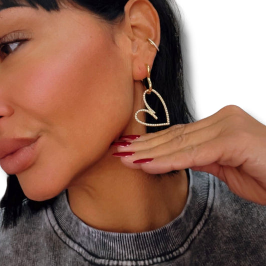 Herzpoesie“-Perlenohrringe