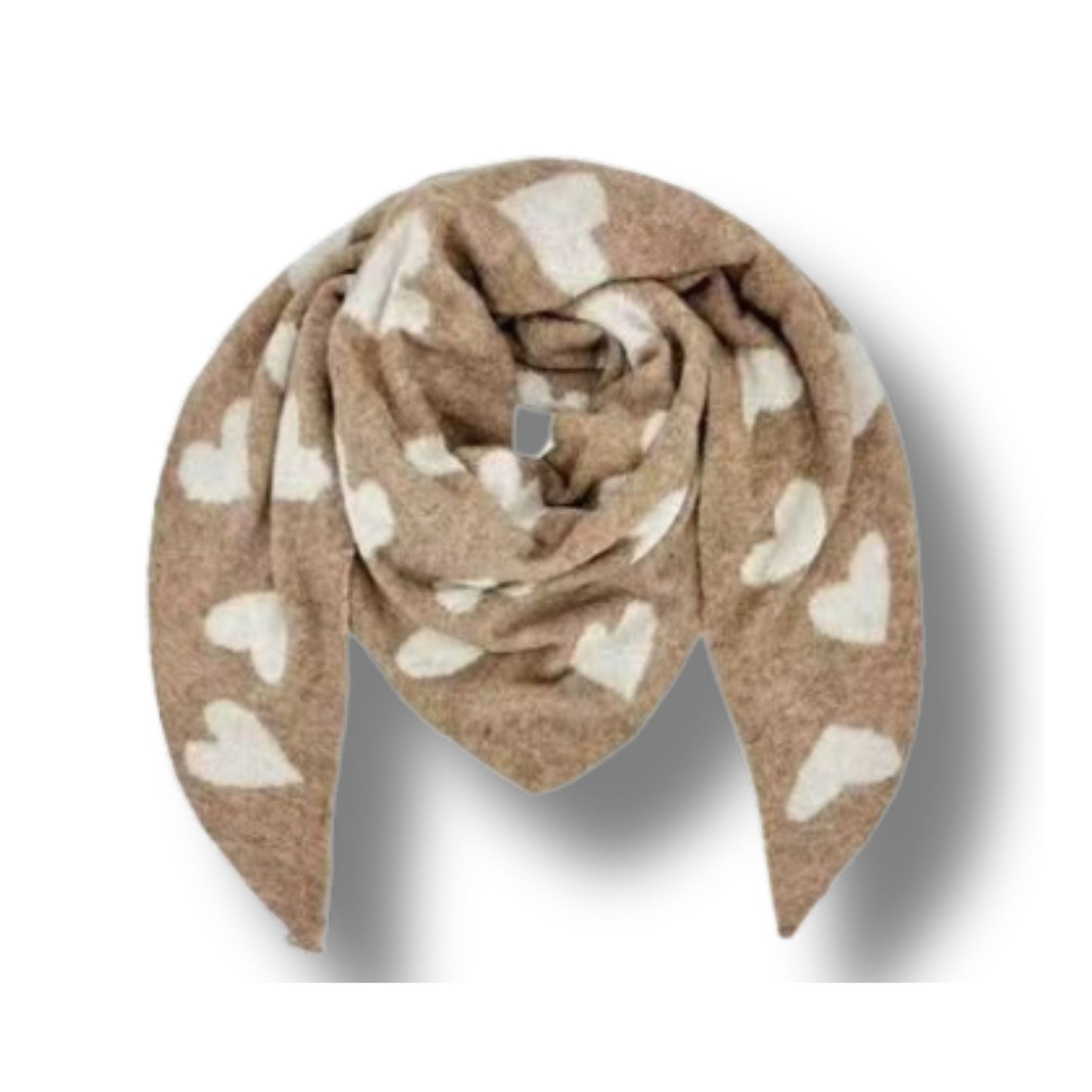 Wendbarer Herz-Schal – doppelt schön, doppelt warm