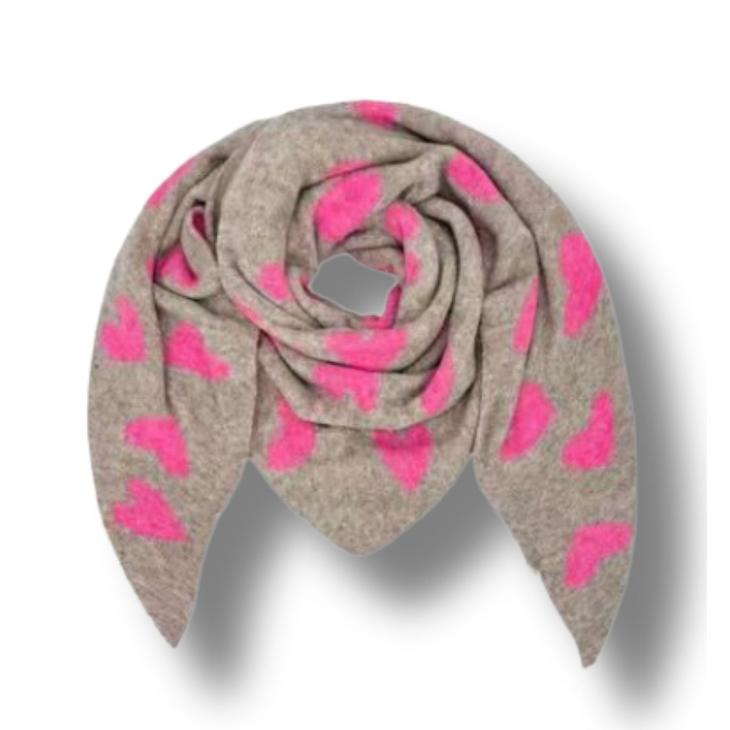 Wendbarer Herz-Schal – doppelt schön, doppelt warm