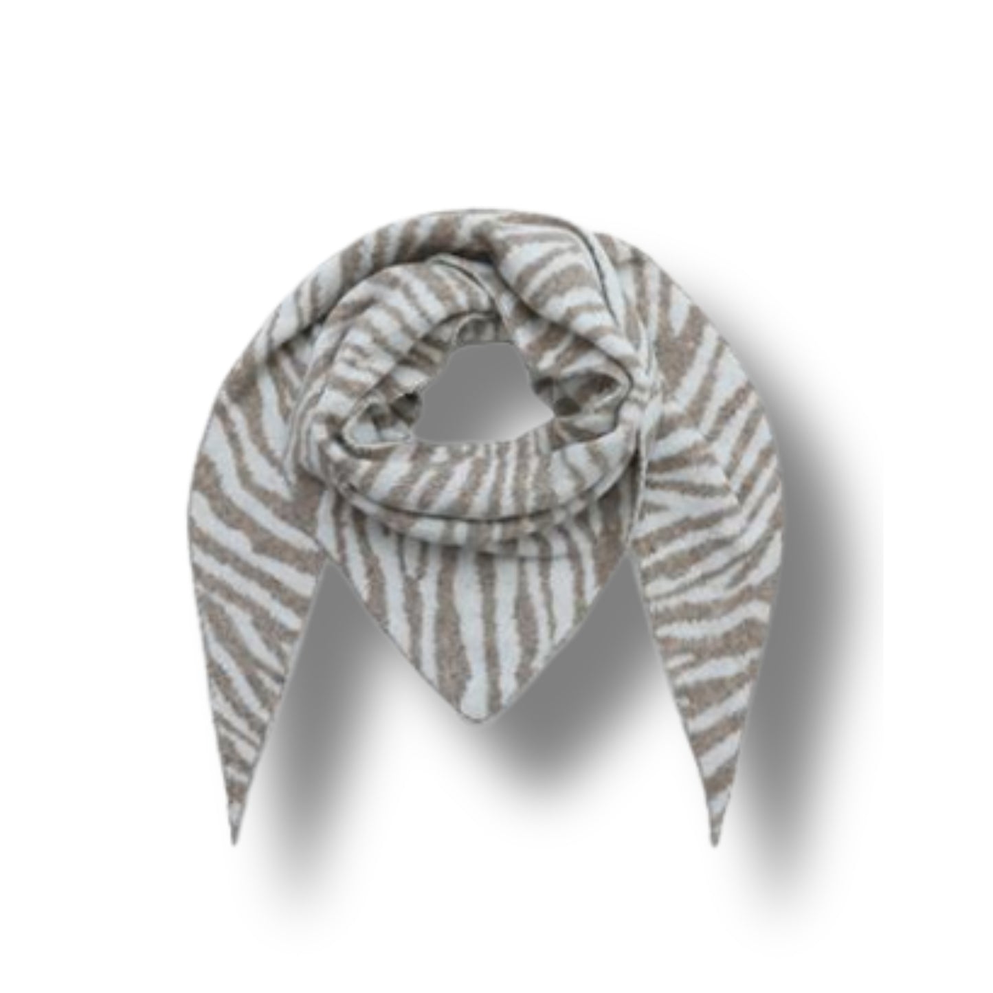 Kuscheliger Dreiecksschal Zebra Look