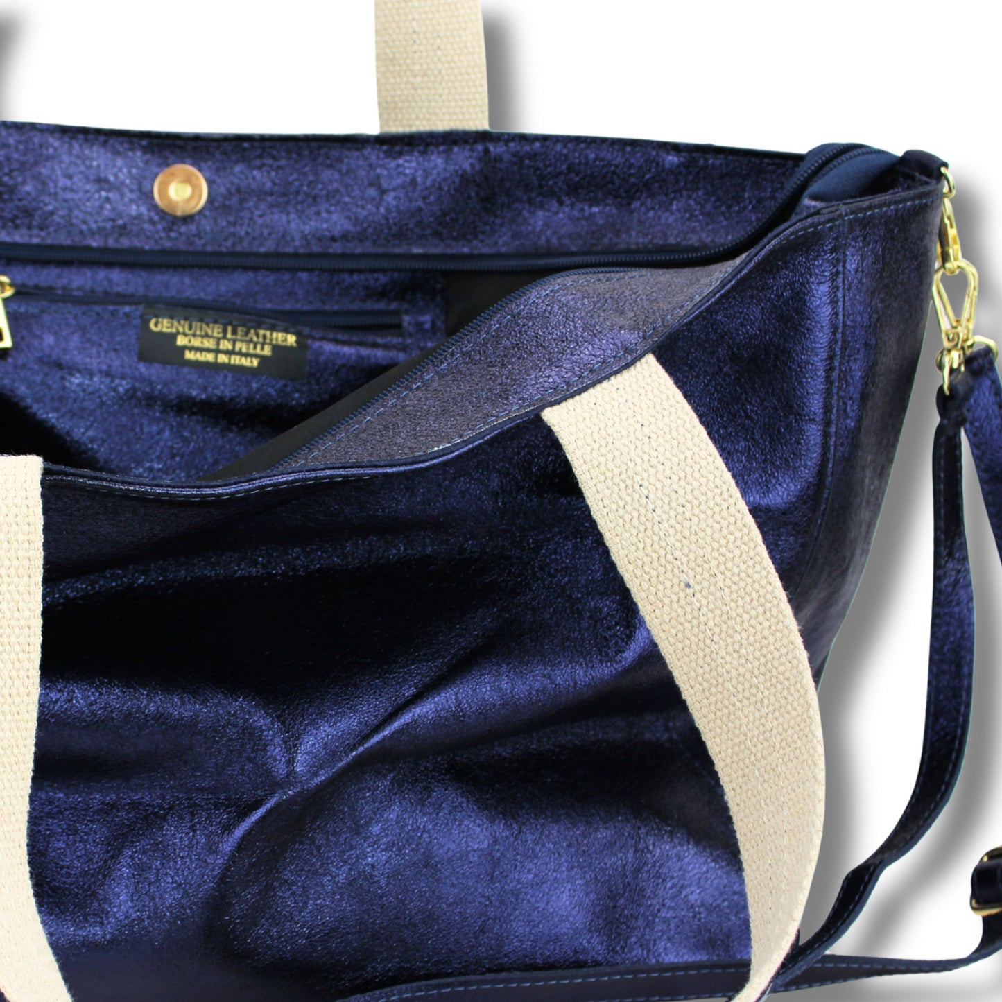 Liebevoller Echtleder-Weekender – Made in Italy