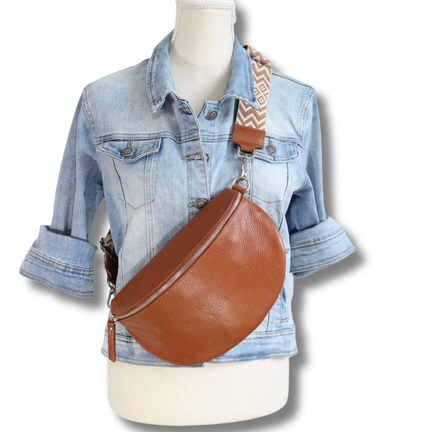 Echtleder Crossbody Bag – Made in Italy