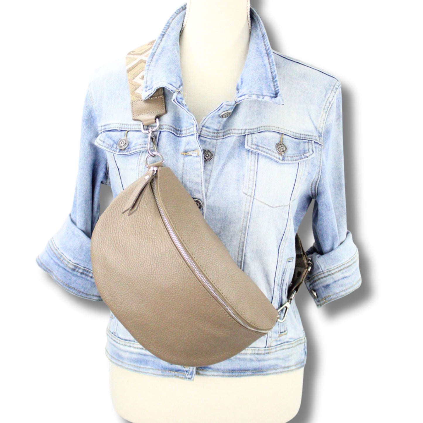 Echtleder Crossbody Bag – Made in Italy