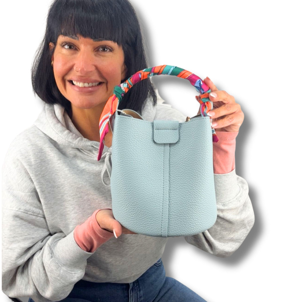 Wandelbare Tasche Creme – Kulturbeutel inklusive, Geschenk für Frauen Schenkt ein Herz