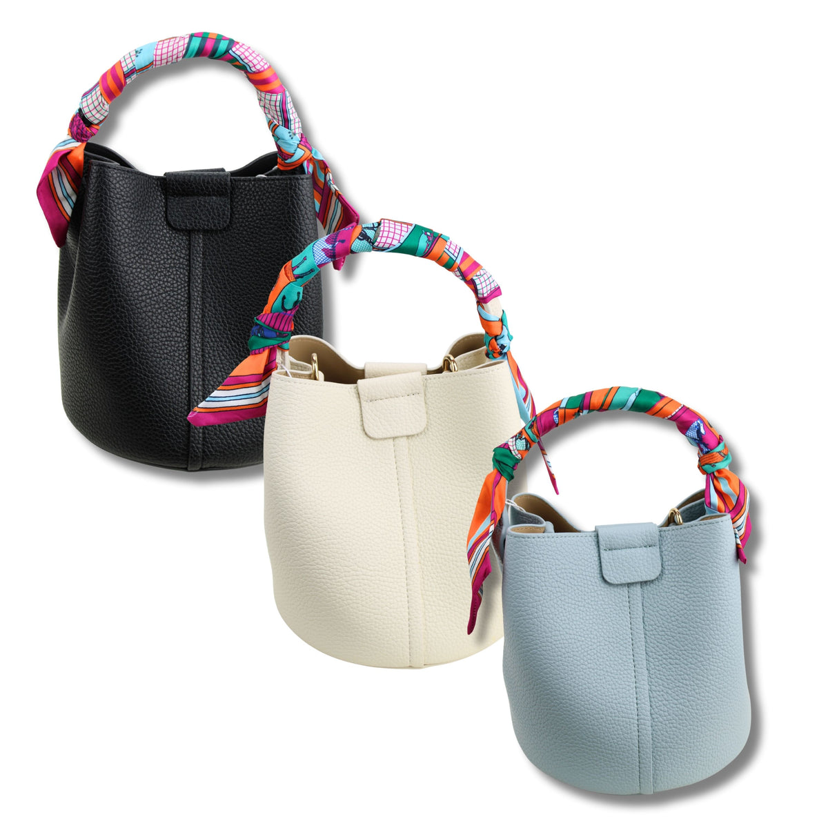 Vielseitige Damentasche Baby Blau – 20x30x18cm, abnehmbares Band, herausnehmbare Innentasche
