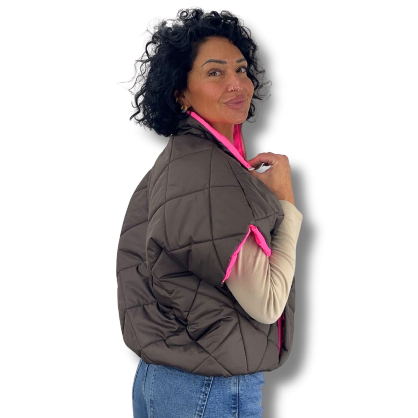 Steppweste mit Wow-Akzent