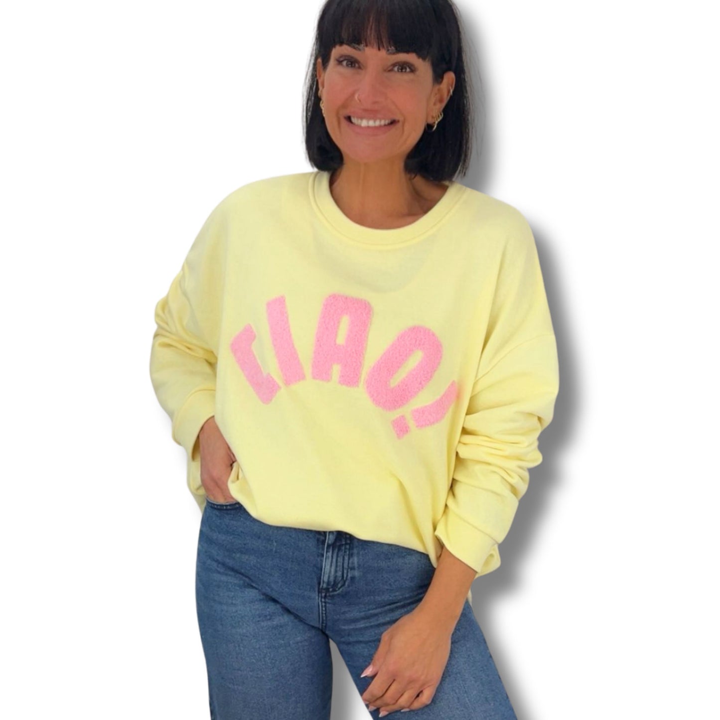 Statement-Sweatshirt „CIAO!“