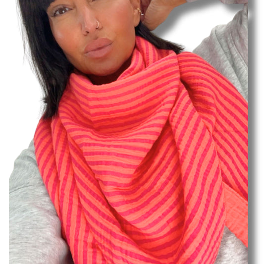 Musselin Dreieck-Tuch – 100 % Baumwolle