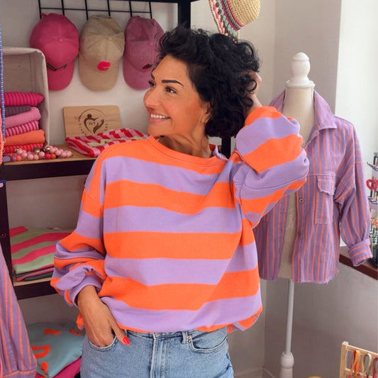 Streifen Sweatshirt
