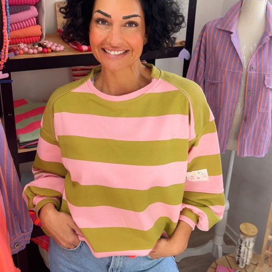 Streifen Sweatshirt