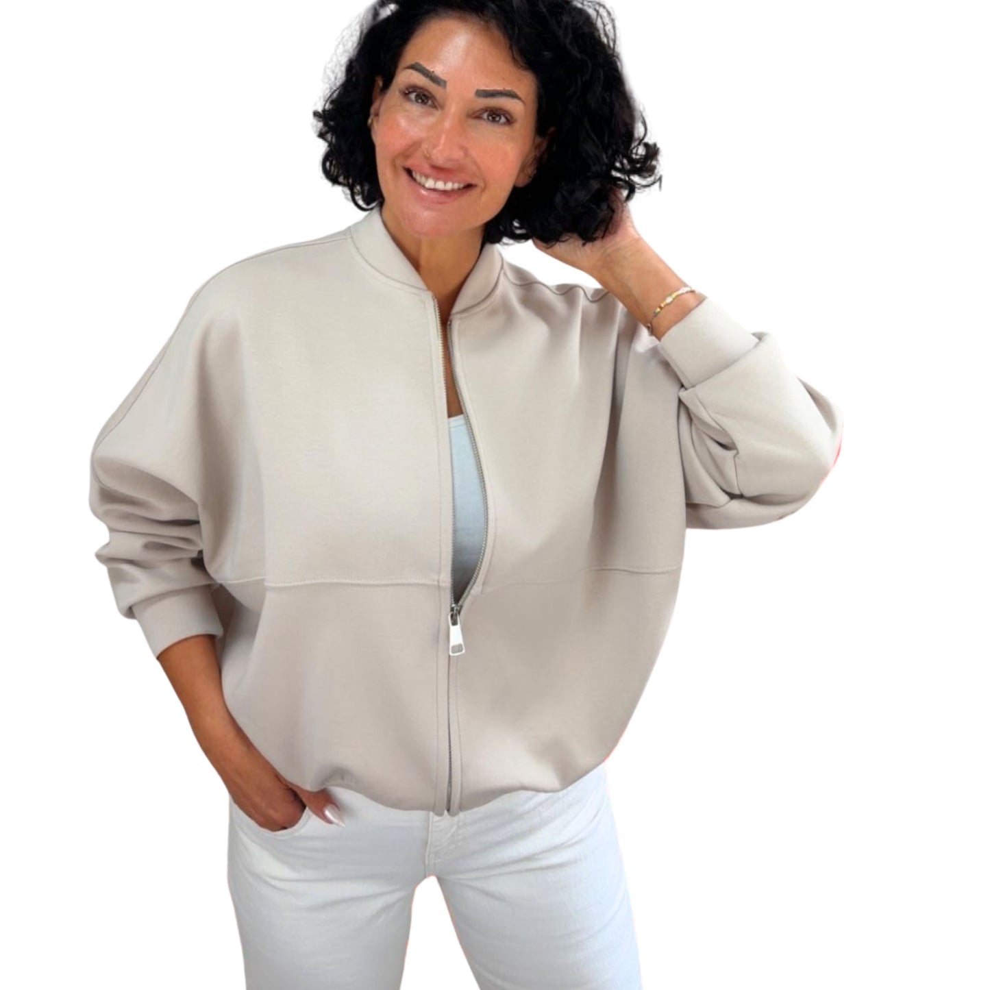 Bomberjacke / Sweatjacke Premium – Oversize & Ultraweich
